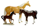 Large Beswick Palomino Horse and 2 others - Attrells