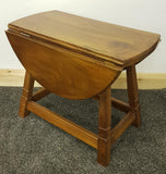 Alan Acornman Grainger Small Drop Leaf Table Side View Closed - Attrells