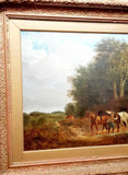 19th Century Oil On Canvas In Ornate Gilt Frame - Attrells