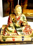 Travelers 19th Century Japanese Buddha/ deity in black lacquered case - Attrells
