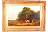 19th Century Oil On Canvas In Ornate Gilt Frame - Attrells