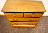 Antique Victorian Mahogany Chest of Drawers With Carved Fruit Handles - Attrells