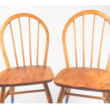 Pair of Ercol Windsor 2056 chairs with blue legs