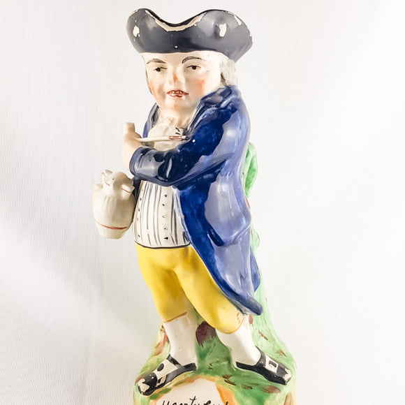 Antique Staffordshire Hearty Fellow toby jug