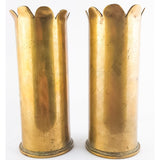 WW1 Trench Art 1918 Pair of Shells