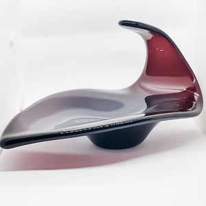 Purple Whitefriars Glass Dish