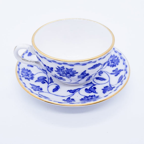 Blue and white Spode Miniature Cup and Saucer