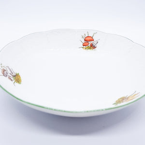 Herend Hungary Mushroom Dish with Gold Rim