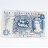 1960s Five Pound British Banknote