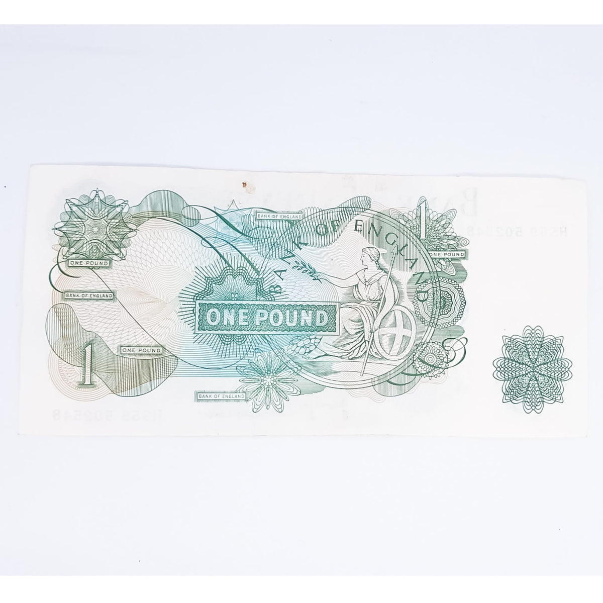 vintage 1960s One Pound Bank Note