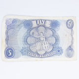 1960s Five Pound British Banknote