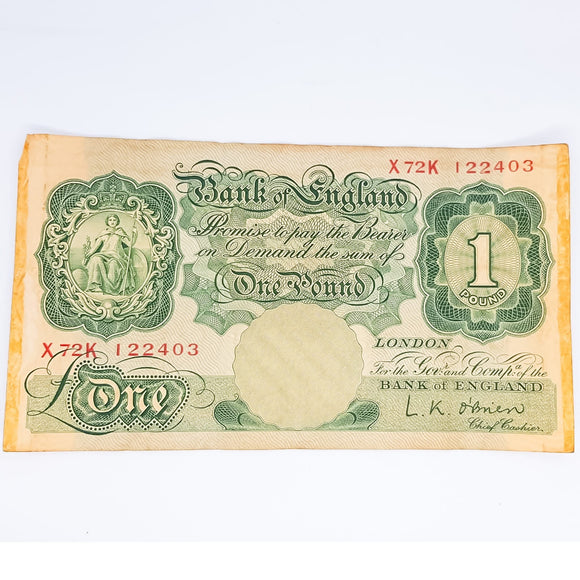 1950s One Pound Banknote