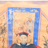 Large Antique Chinese Watercolour scroll on Paper