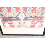 Large Antique Chinese Watercolour scroll on Paper