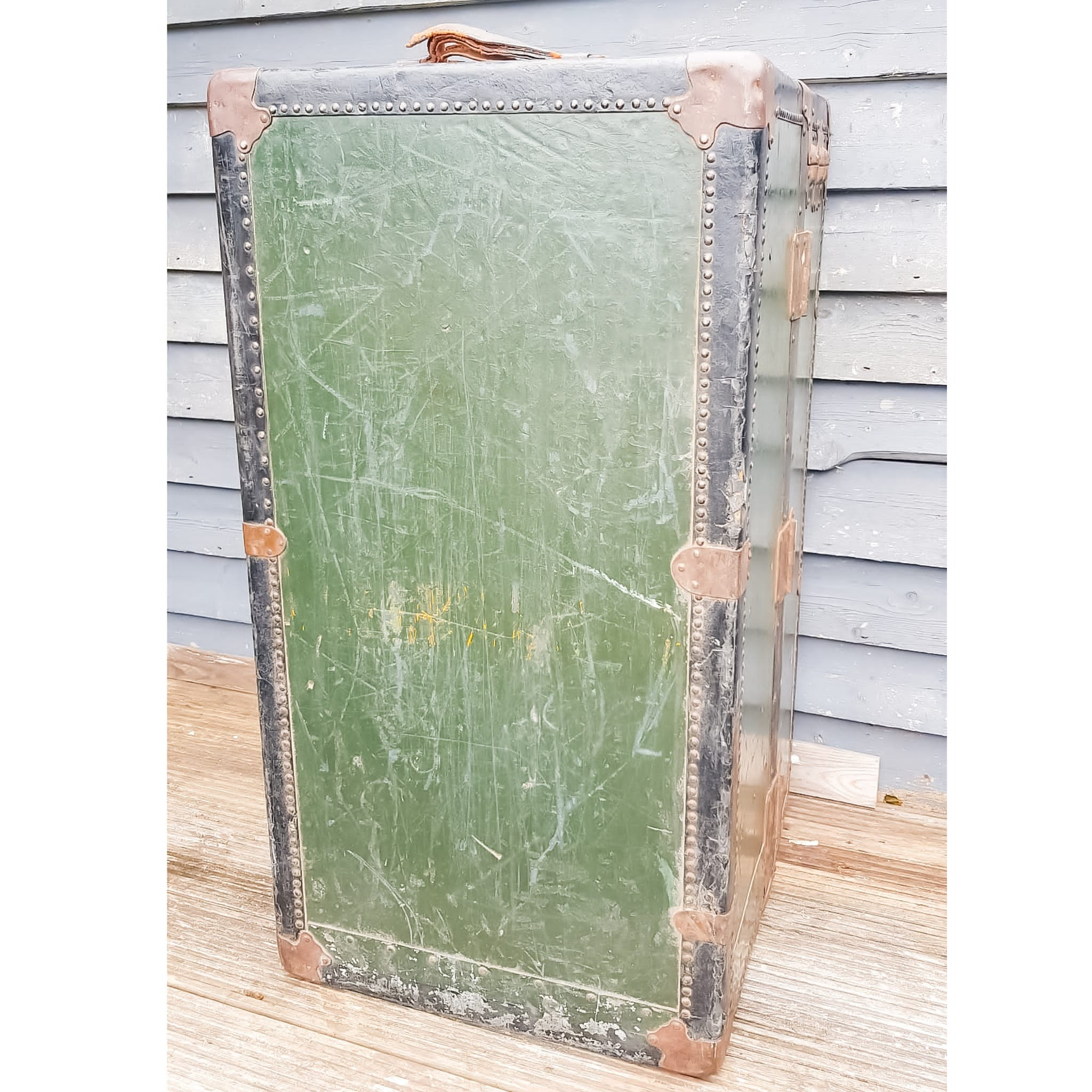 Antique Travel/ Steamer Trunk Wardrobe. Attrells