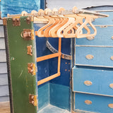 Antique Travel/ Steamer Trunk Wardrobe.
