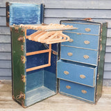Antique Travel/ Steamer Trunk Wardrobe.