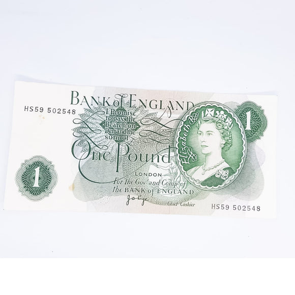 1960s One Pound Banknote