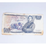 1960s British Five Pound Banknote