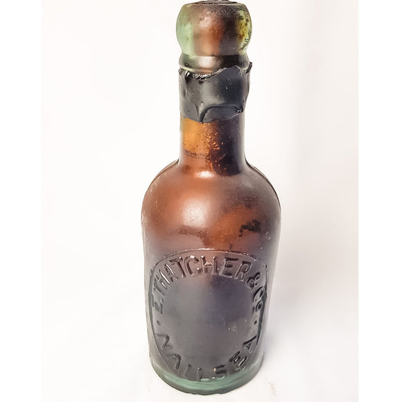 Unopened Bottle Antique E.Thatchers and Co. Nailsea.