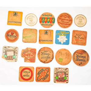 18 Vintage Beer Mats