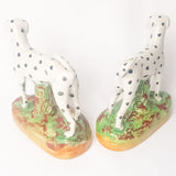 Pair Staffordshire Flatback Dalmatians.