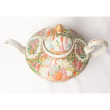 19th century Cantonese femille rose large tea pot.