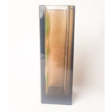 Exbor Czechoslovakia Brown glass vase