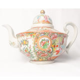 19th century Cantonese femille rose large tea pot.