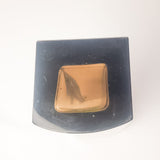 Exbor Czechoslovakia Brown glass vase