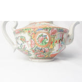 19th century Cantonese femille rose large tea pot.