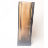 Exbor Czechoslovakia Brown glass vase