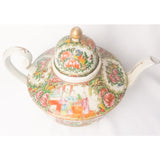19th century Cantonese femille rose large tea pot.