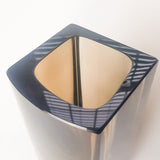 Exbor Czechoslovakia Brown glass vase