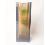 Exbor Czechoslovakia Brown glass vase