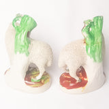 Pair of Staffordshire Flatback Sheep