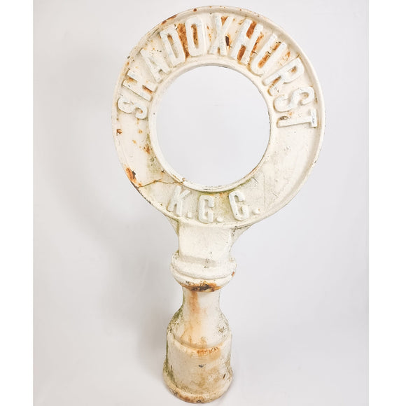 Antique Shadoxhurst K.C.C. Village Cast Iron Road Sign