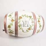 Italian Majolica Wine Barrel Vin Vecio