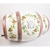 Italian Majolica Wine Barrel Vin Vecio