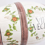 Italian Majolica Wine Barrel Vin Vecio