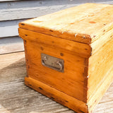 19th Century Carpenters Trunk with Shipwreck finish.