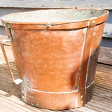 Arts and Crafts Art Nouveau Hammered Copper Coal Bucket