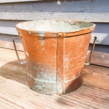 Arts and Crafts Art Nouveau Hammered Copper Coal Bucket