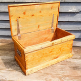 19th Century Carpenters Trunk with Shipwreck finish.