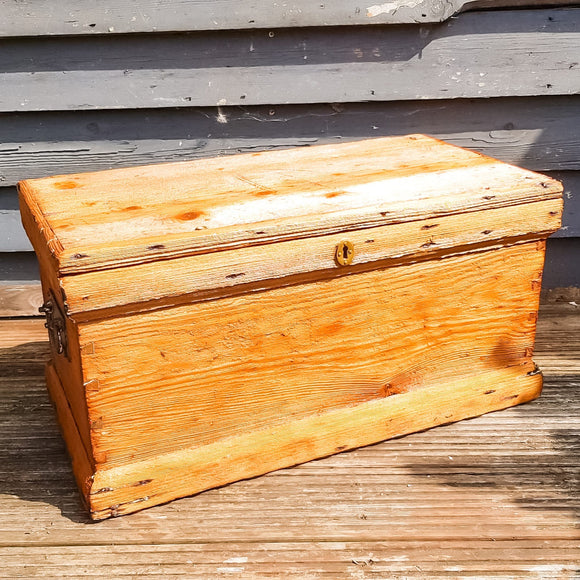 19th Century Carpenters Trunk with Shipwreck finish.