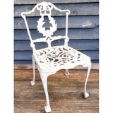 Aluminium Vintage White Painted Five Piece Patio Set