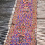 2.8m long Antique Afghan Runner Rug