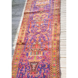 2.8m long Antique Afghan Runner Rug