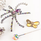 Collection of vintage brooches