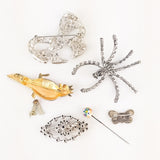Collection of vintage brooches